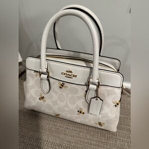 Coach Bee print handbag